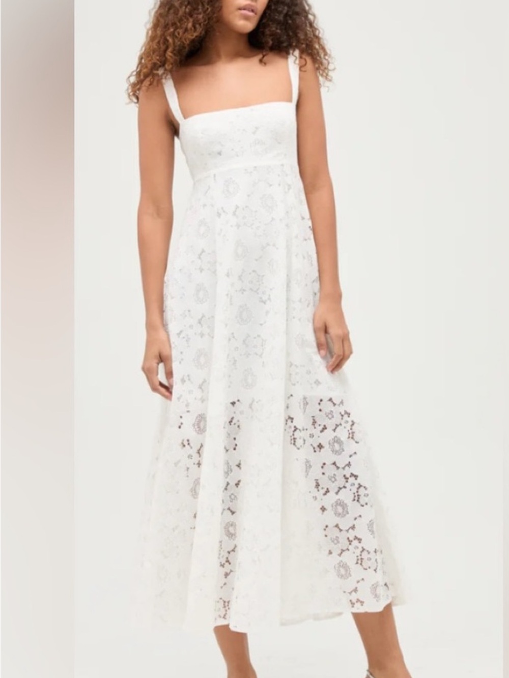 Hill House The Lace Rowena Dress - White